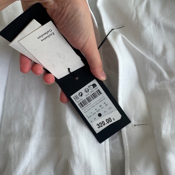 Massimo Dutti White Linen Button-Up - Picture 3 of 4